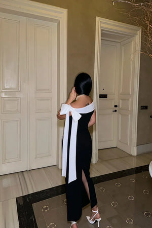 Robe Bicolore "Brianna" – Élégance Inoubliable