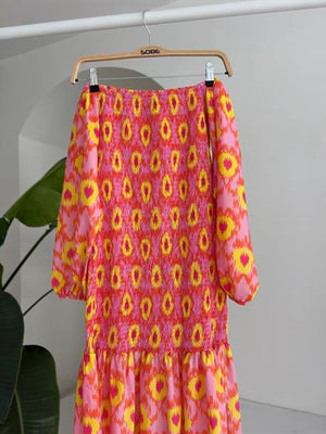 Robe Bohème Chic à Motifs – Madonna Collar Gipe ✨🌸