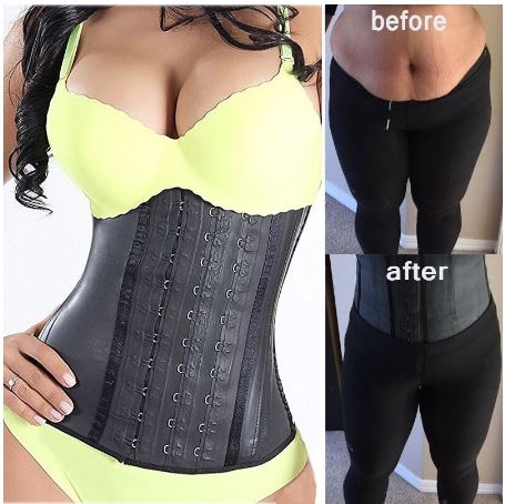 Womens Shapewear Extra Strong Latex Waist Trainer Workout