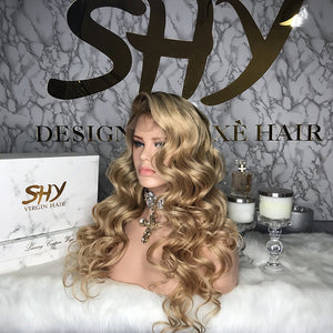 PERRUQUE OMBRE BLONDE FULL LACE 100% HUMAN HAIR