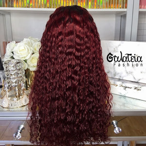 PERRUQUE "FAYANNA" CURLY OMBRE BORDEAUX