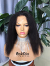 KINKY STRAIGHT CURLY "ROKIA" MALAISIENNE LACE FRONTALE