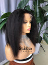 KINKY STRAIGHT CURLY "ROKIA" MALAISIENNE LACE FRONTALE