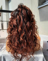 PERRUQUE INDIENNE BODY WAVE  "CYNTHIA" OMBRE LACE FRONTALE