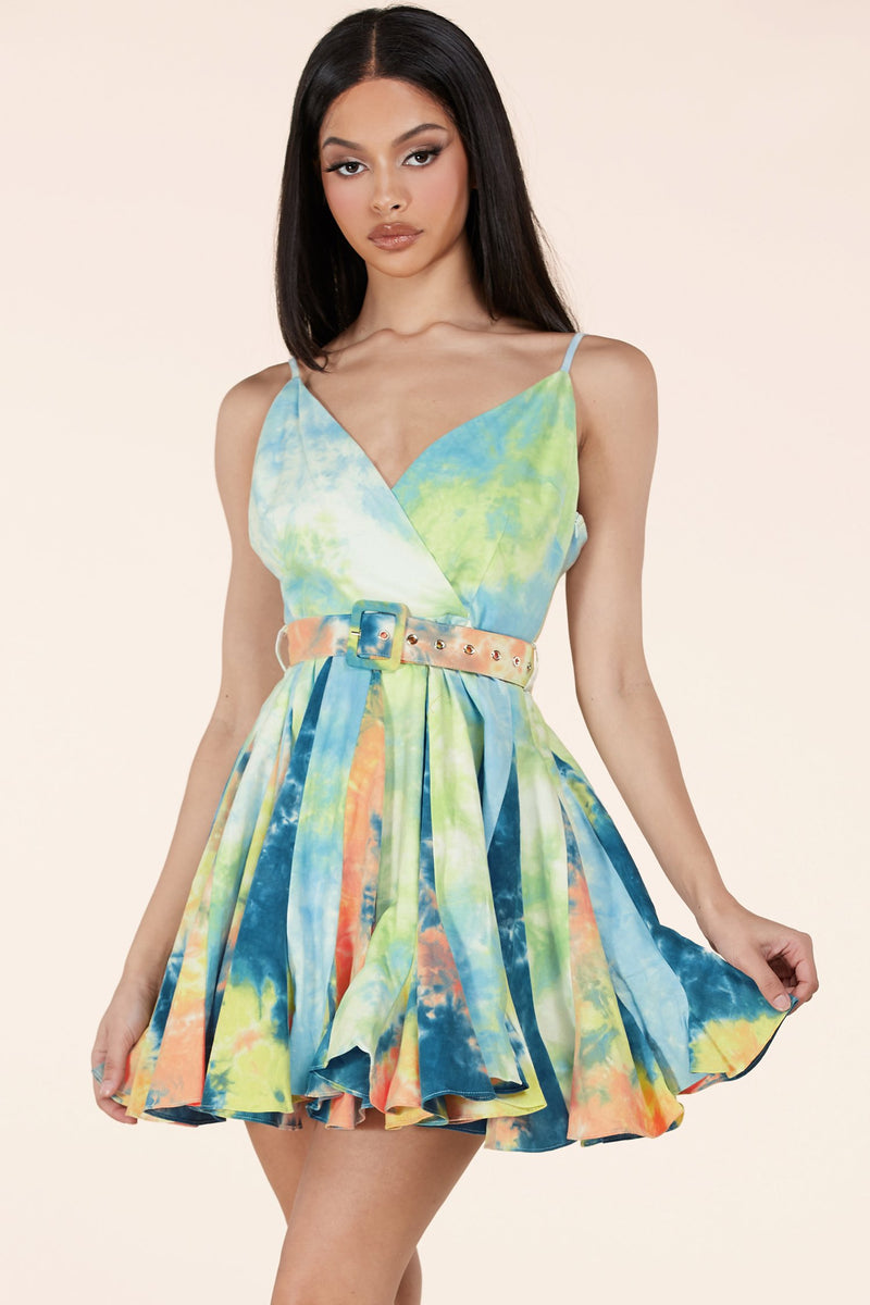 ROBE "AXELLE" TIE-DYE